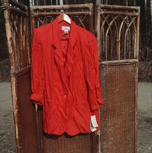 🆕️ Worthington Vintage 80s Red Suit Coat